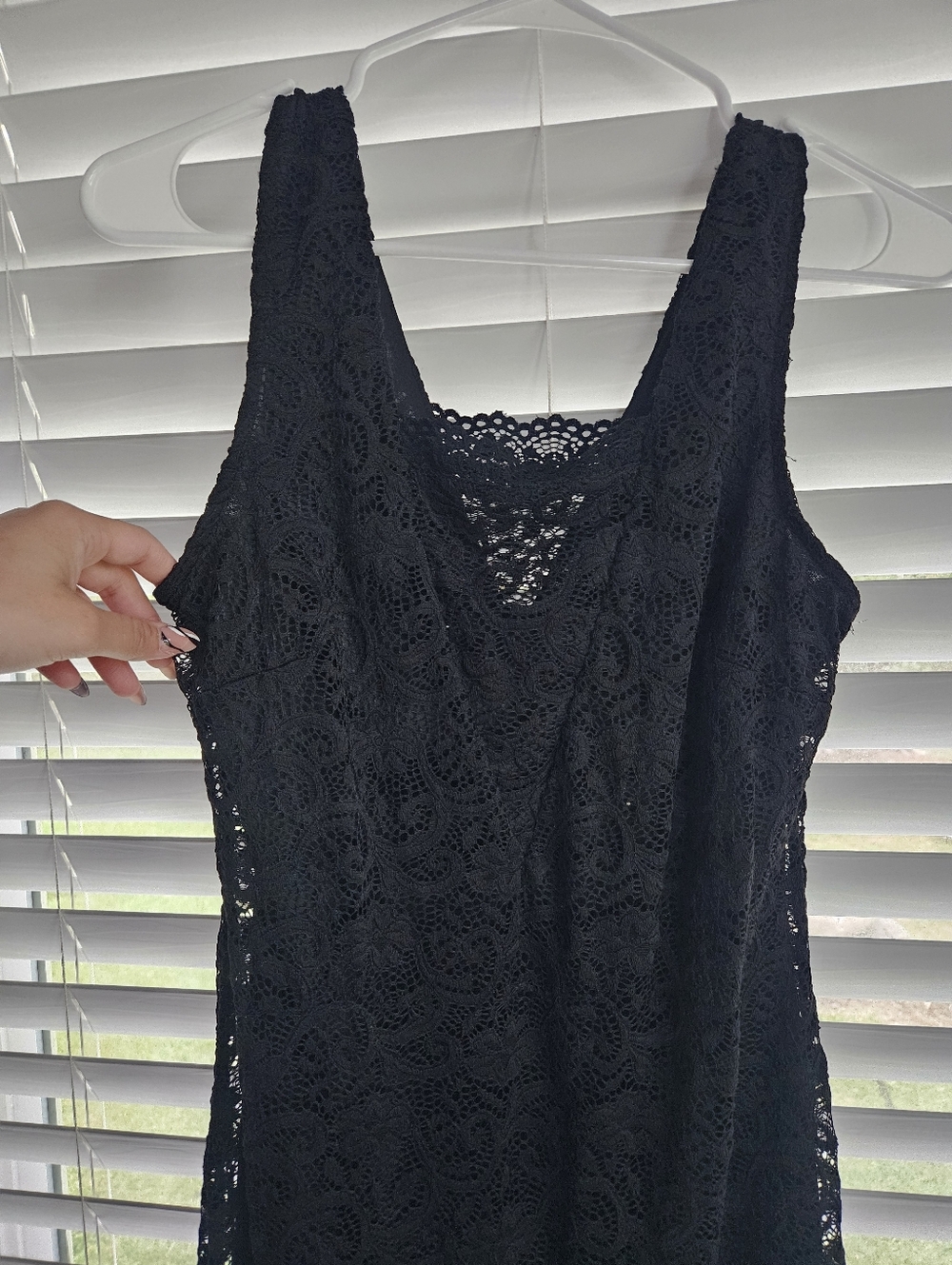 Black Lace Sleeveless Dress - Candie's